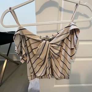 Express off the shoulder crop top